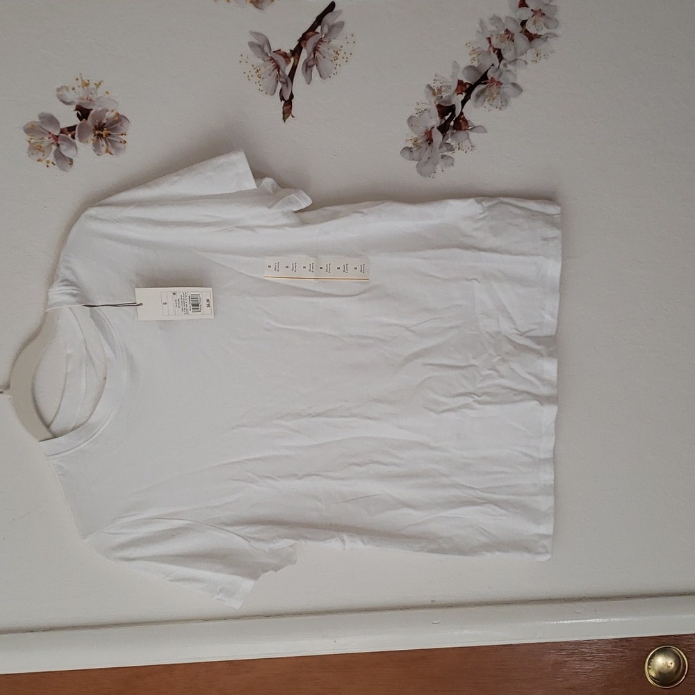A New Day white crew-neck tee